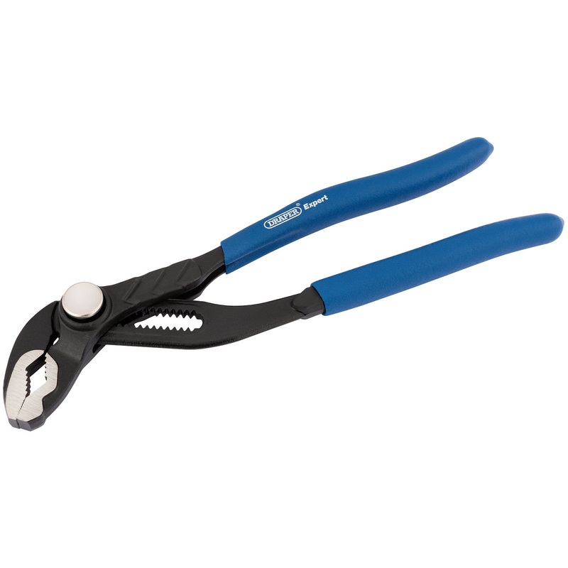 Draper Push Button Heavy Duty Waterpump Pliers, 200mm - EWPPB1