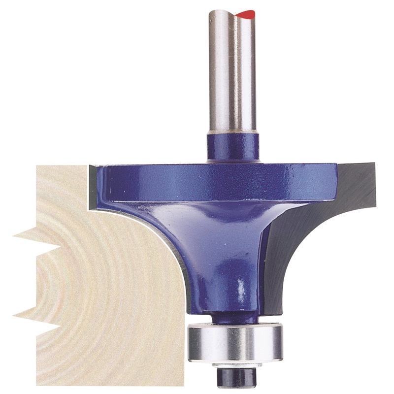Draper Tct Router Bit, 1/4" Rounding, 38 X 14mm Radius - RB14