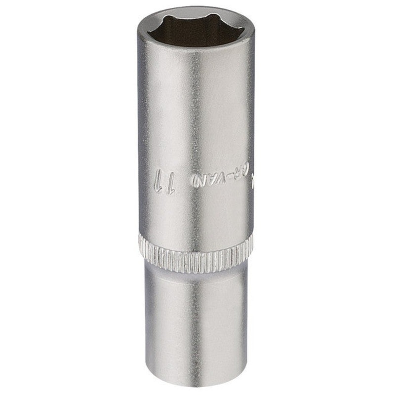 Draper Elora Deep Socket, 1/4" Sq. Dr., 11mm - 1455-T 11