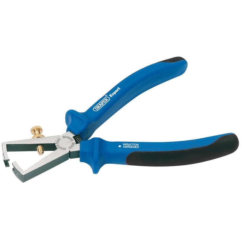 Draper Heavy Duty Soft Grip Wire Stripping Pliers, 150mm - 79BSUN