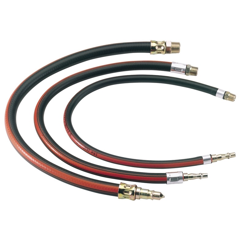 Draper Air Line Whip Hose, 600mm, 1/4" Bsp - 4311