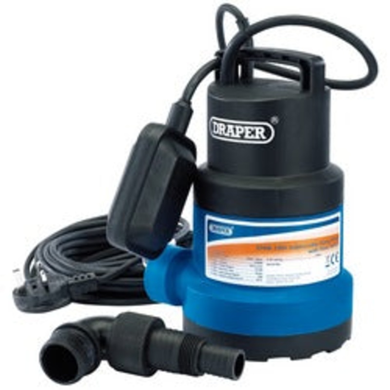 Draper Submersible Clean Water Pump With Float Switch, 191L/Min, 550W - SWP200