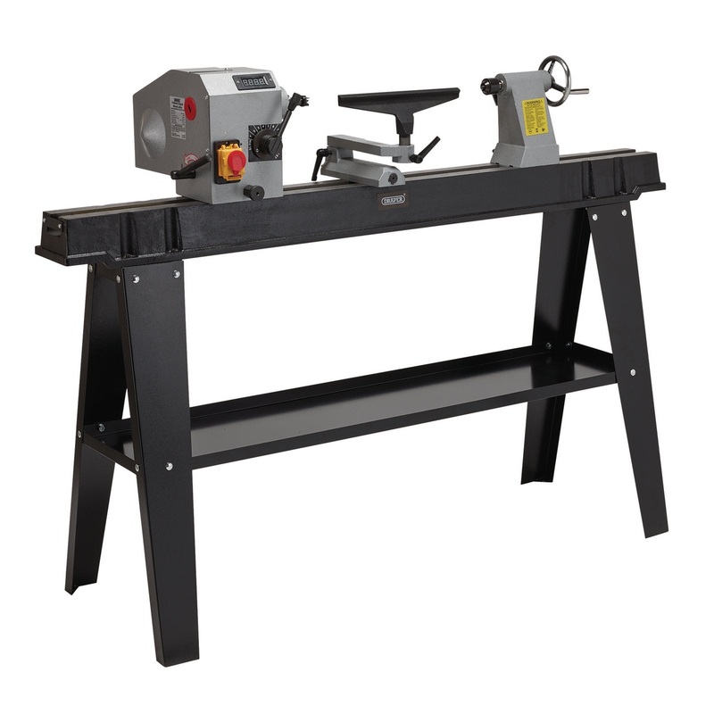 Draper Variable Speed Wood Lathe With Digital Display, 750W - WTL1100