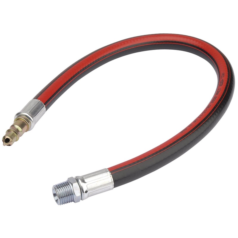 Draper Air Line Whip Hose, 600mm, 1/2" Bsp - 4313