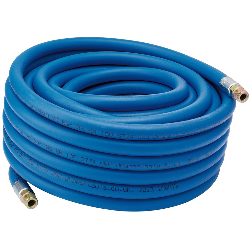 Draper Air Line Hose, 15M, 1/4"/6mm Bore, 1/4" Bsp - AH15M6