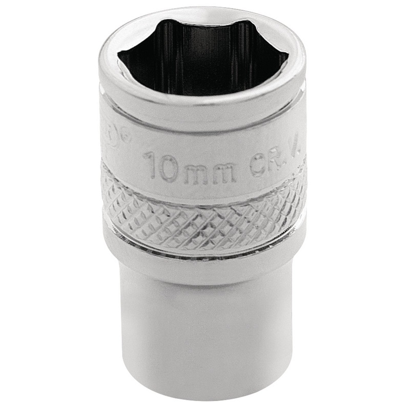 Draper Hi-Torq 6 Point Socket, 1/4" Sq. Dr., 10mm - B-MM/B