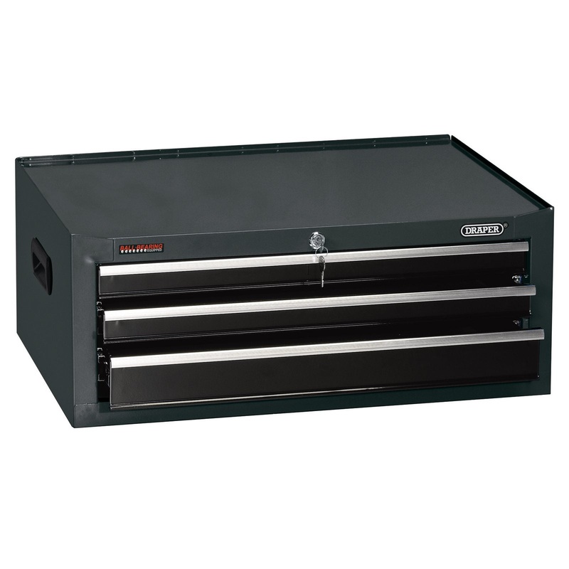 Draper Intermediate Tool Chest, 3 Drawer, 26", Black - TIC3D/BK