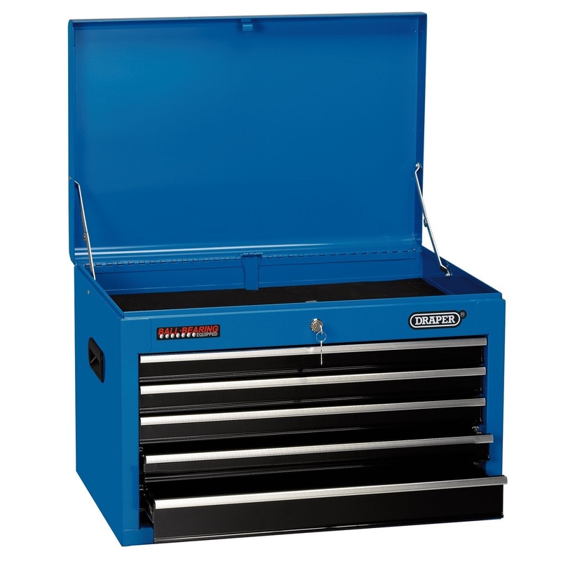 Draper Tool Chest, 5 Drawer, 26", 660 X 445 X 430mm, Blue - TC5D/B