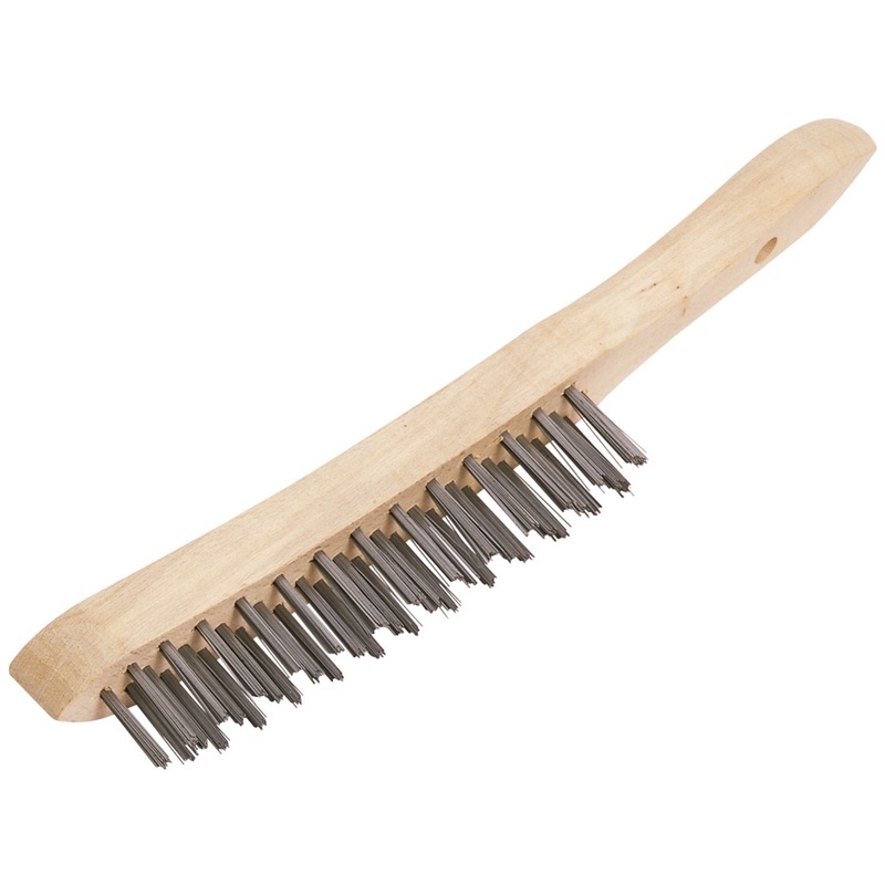 Draper Wire Scratch Brush, 3 Row, 290mm - WB/I