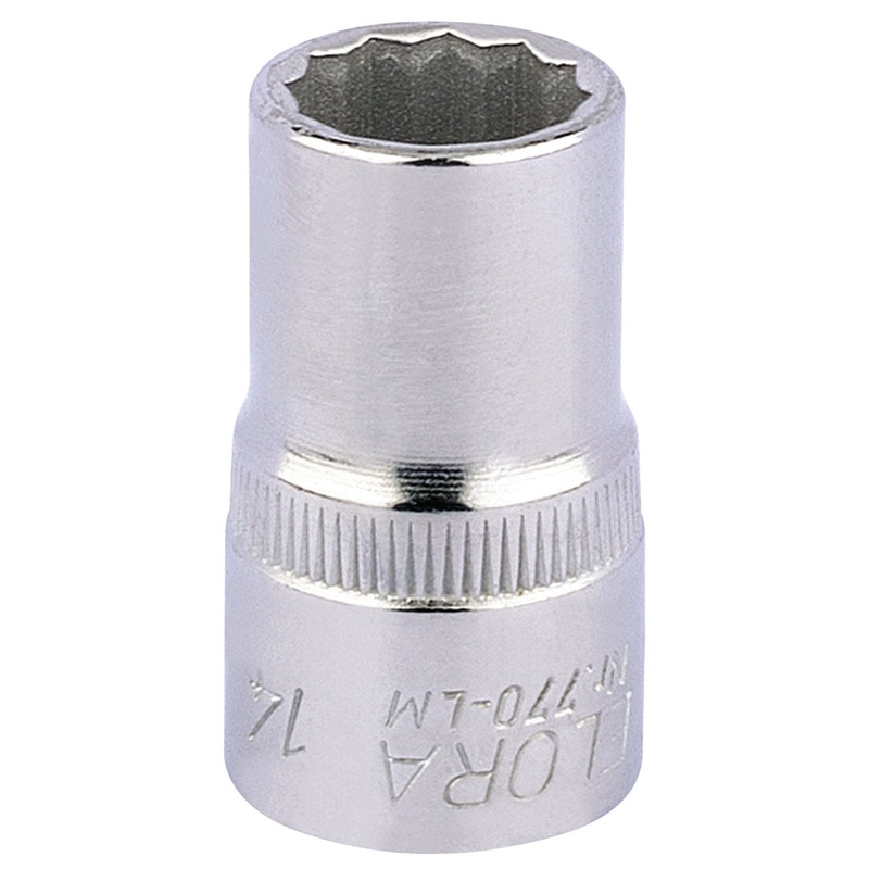 Draper Elora Bi-Hexagon Socket, 1/2" Sq. Dr., 14mm - 770-LM 14