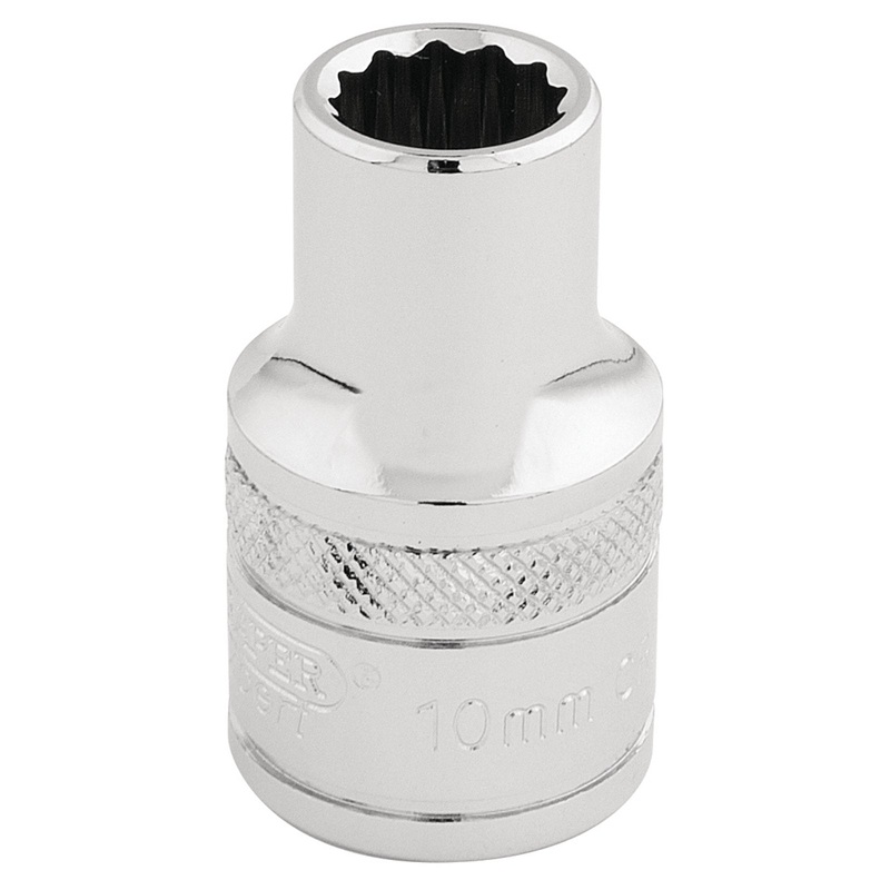 Draper Hi-Torq 12 Point Socket, 1/2" Sq. Dr., 10mm - H-MM/B