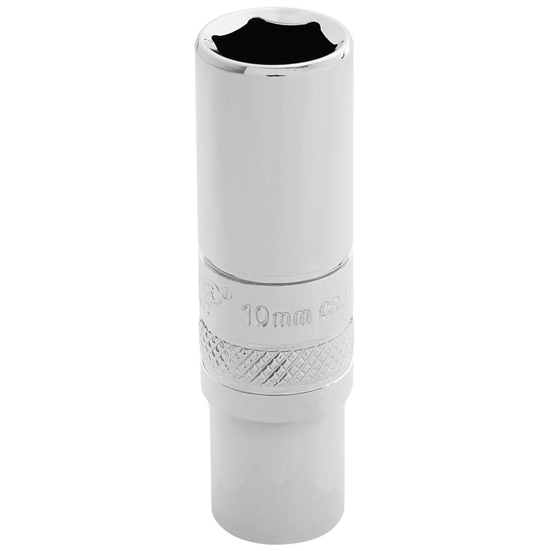 Draper Hi-Torq 6 Point Deep Socket, 1/4" Sq. Dr., 10mm - BT-MM/B