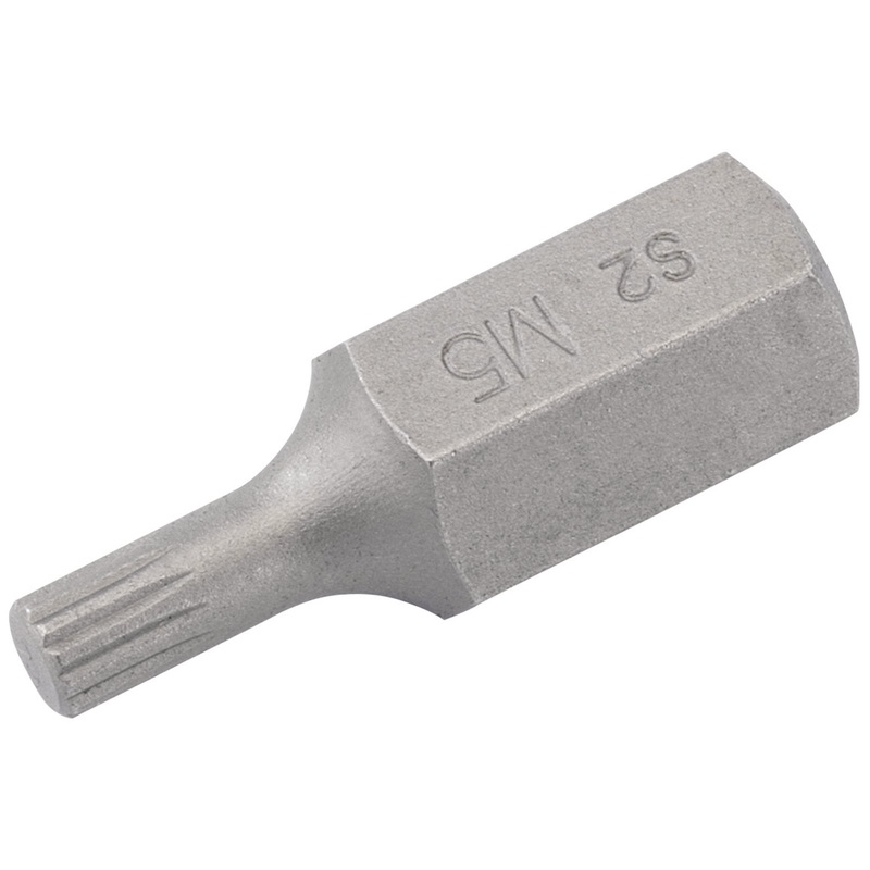 Draper M5 X 30mm Spline 10mm Insert Bit For Mechanic's Bit Sets - YMH40/SC/B
