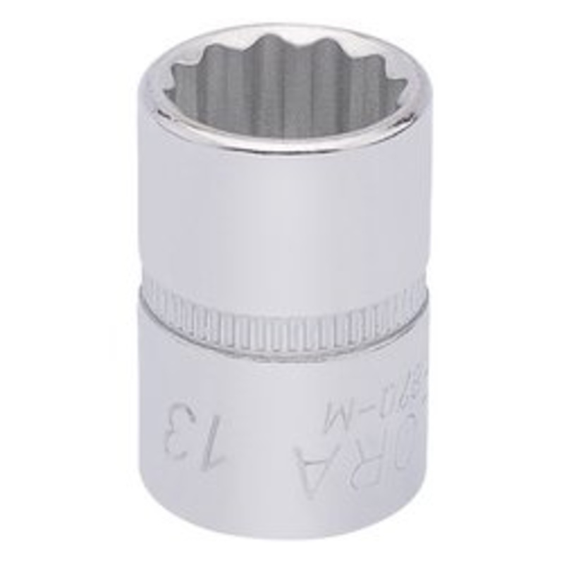Draper Elora Bi-Hexagon Socket, 3/8" Sq. Dr., 13mm - 870-M 13