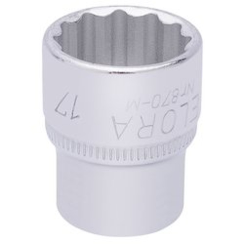Draper Elora Bi-Hexagon Socket, 3/8" Sq. Dr., 17mm - 870-M 17