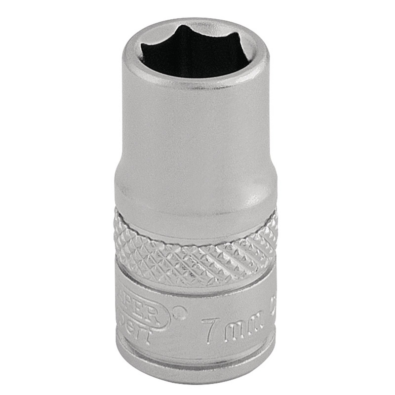 Draper Socket, 1/4" Sq. Dr., 7mm - B-MM/MS