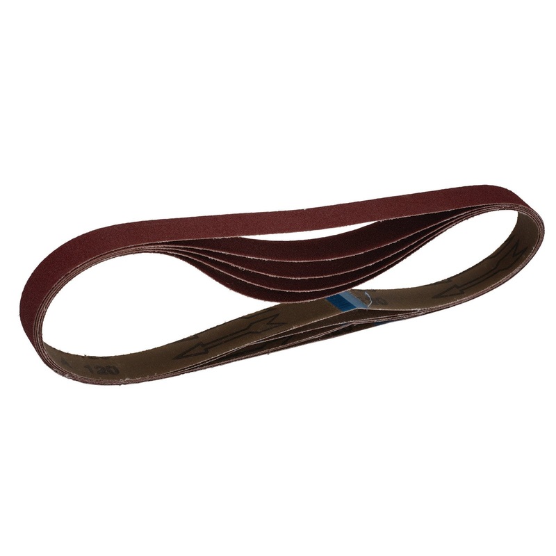 Draper Cloth Sanding Belt, 25 X 762mm, 120 Grit (Pack Of 5) - SB25762