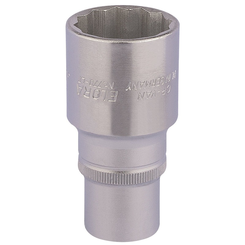 Draper Elora Deep Bi-Hexagon Socket, 1/2" Sq. Dr., 30mm - 770-LT 30