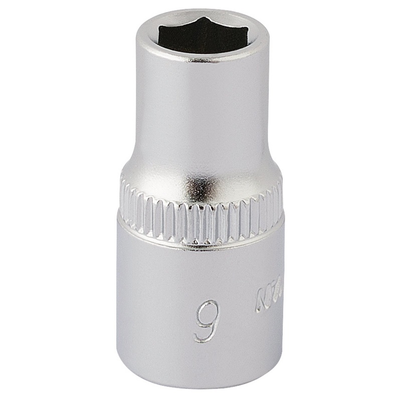 Draper Elora Hexagon Socket, 1/4" Sq. Dr., 6mm - 1455-M 6