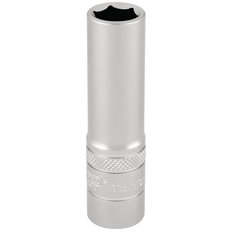 Draper Hi-Torq 6 Point Deep Socket, 3/8" Sq. Dr., 11mm - DT-MM/MS