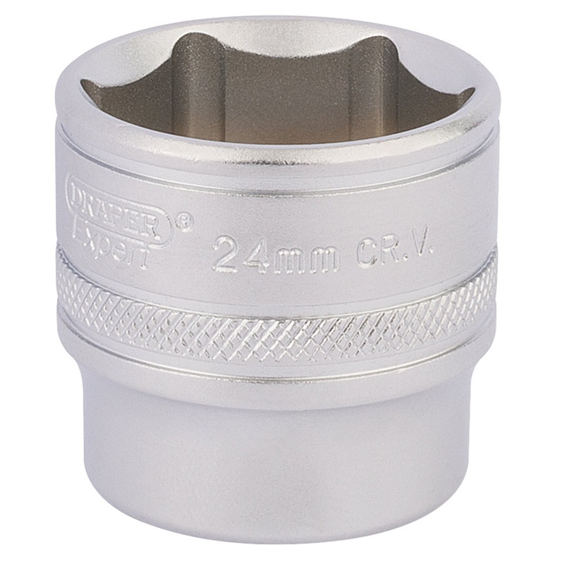 Draper Hi-Torq 6 Point Socket, 3/8" Sq. Dr., 24mm - D-MM/MS