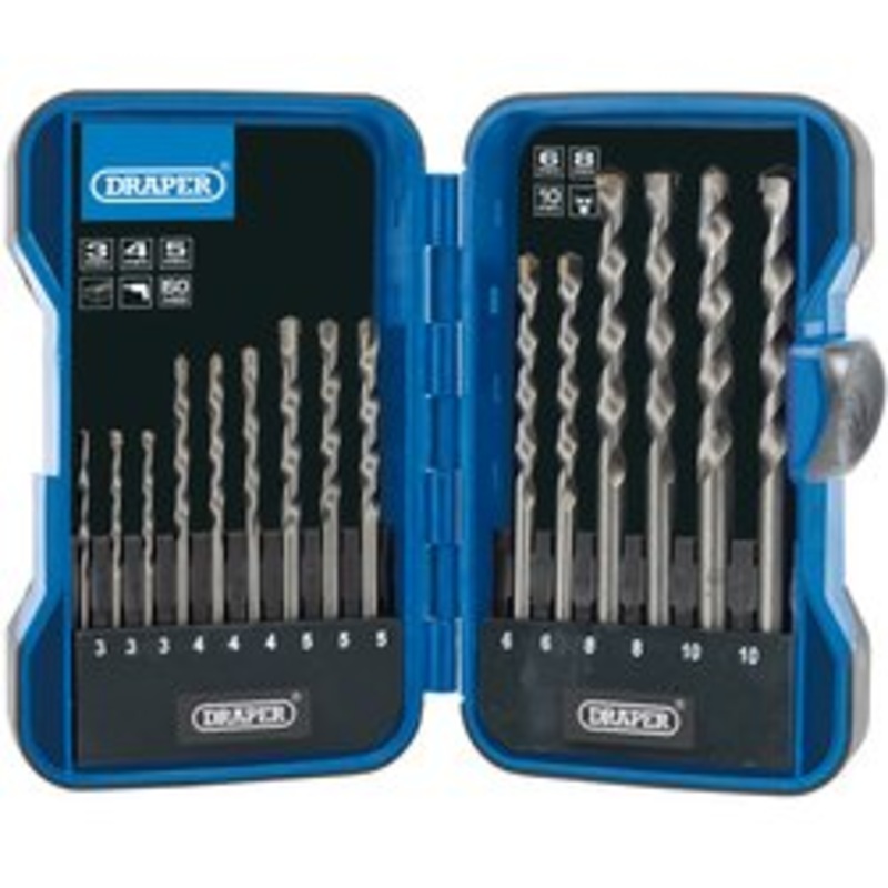 Draper Masonry Drill Bit Set (15 Piece) - DBMS3