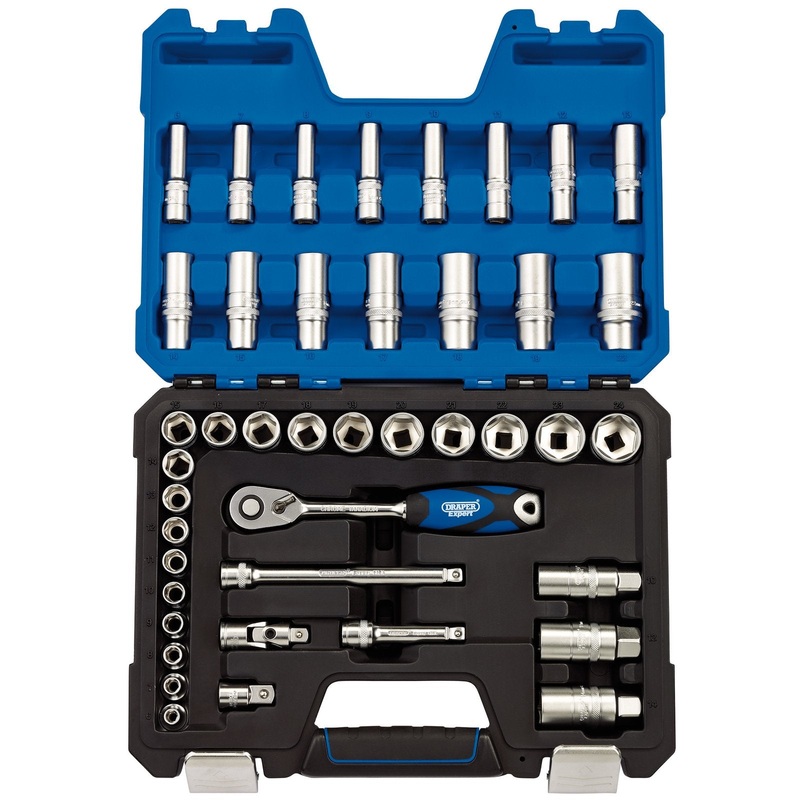 Draper Metric Socket Set, 3/8" Sq. Dr. (42 Piece) - D42MN/SG