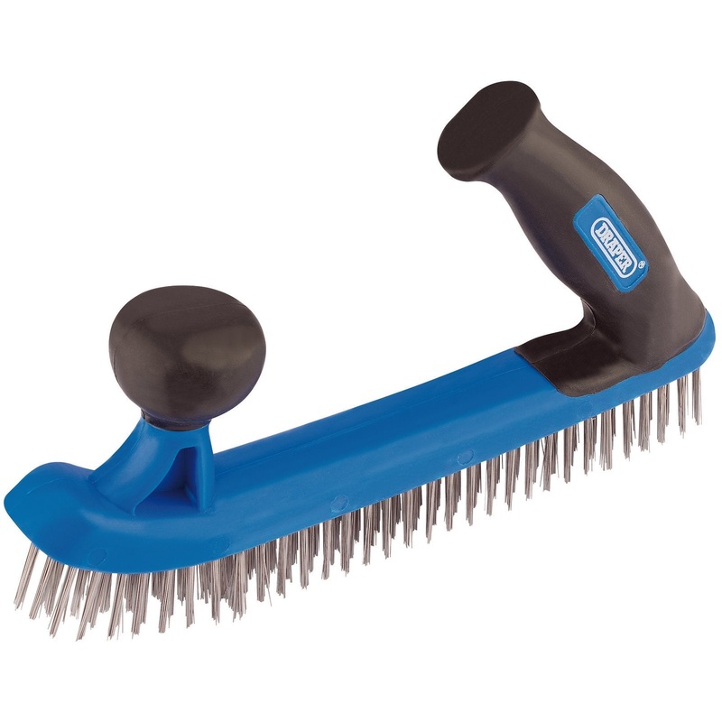 Draper Two Handle Wire Brush, 235mm - WB2H