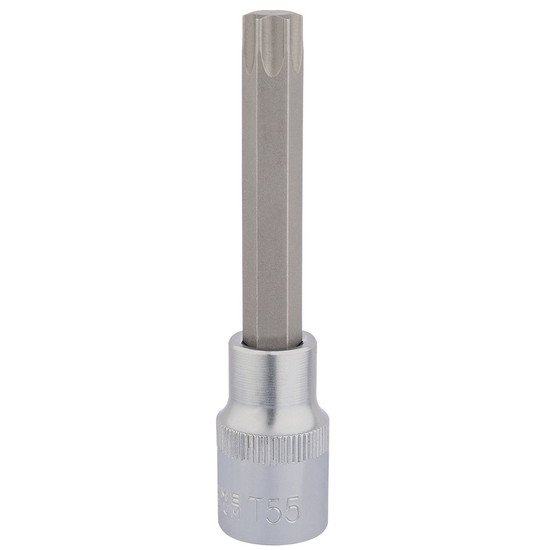Draper Tx-Star Socket Bit, 1/2" Sq. Dr., T55 X 100mm - H-TX/B