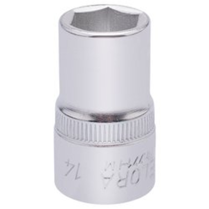 Draper Elora Hexagon Socket, 1/2" Sq. Dr., 14mm - 771-LM 14