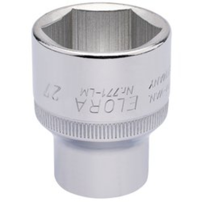 Draper Elora Hexagon Socket, 1/2" Sq. Dr., 27mm - 771-LM 27