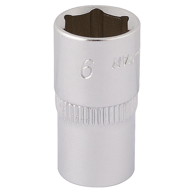 Draper Elora Hexagon Socket, 1/4" Sq. Dr., 9mm - 1455-M 9