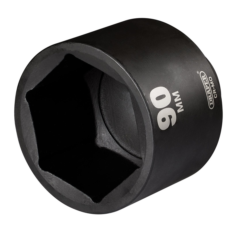 Draper Hi-Torq Deep Impact Socket, 1" Sq. Dr., 90mm - 425D-MM