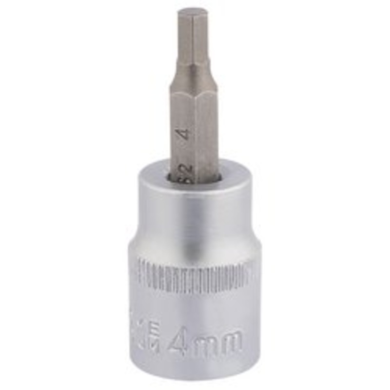 Draper Socket With Hexagonal Bit, 3/8" Sq. Dr., 4mm - D-HEX/B