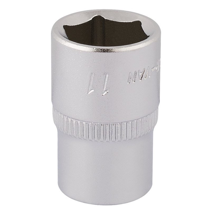 Draper Elora Hexagon Socket, 1/4" Sq. Dr., 11mm - 1455-M 11