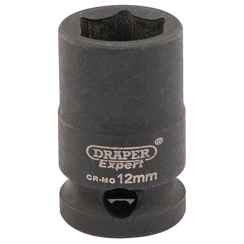 Draper Expert Hi-Torq 6 Point Impact Socket, 3/8" Sq. Dr., 12mm - 409-MM