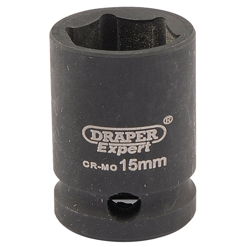 Draper Expert Hi-Torq 6 Point Impact Socket, 3/8" Sq. Dr., 15mm - 409-MM
