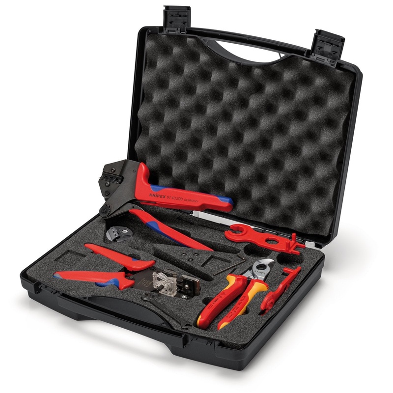 Draper Knipex 97 91 04 V02 Tool Case For Photovoltaics For Solar Cable Connectors Mc4 (Multi-Contact) - 97 91 04 V02