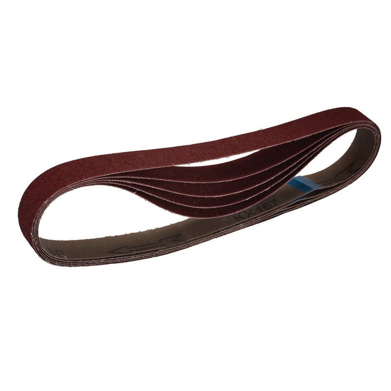 Draper Cloth Sanding Belt, 25 X 762mm, 80 Grit (Pack Of 5) - SB25762