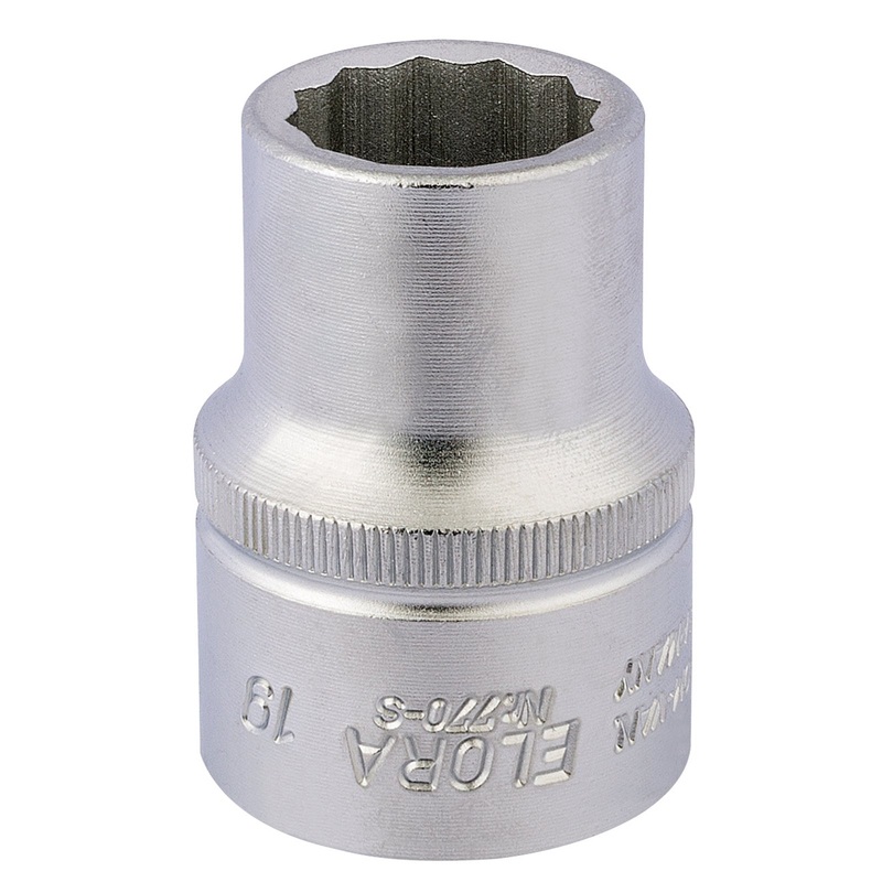 Draper Elora Bi-Hexagon Socket, 3/4" Sq. Dr., 19mm - 770-S 19