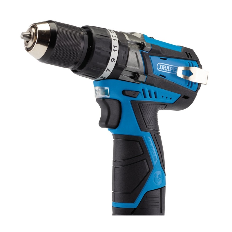 Draper 12V Brushless Combi Drill (Sold Bare) - BCD12V