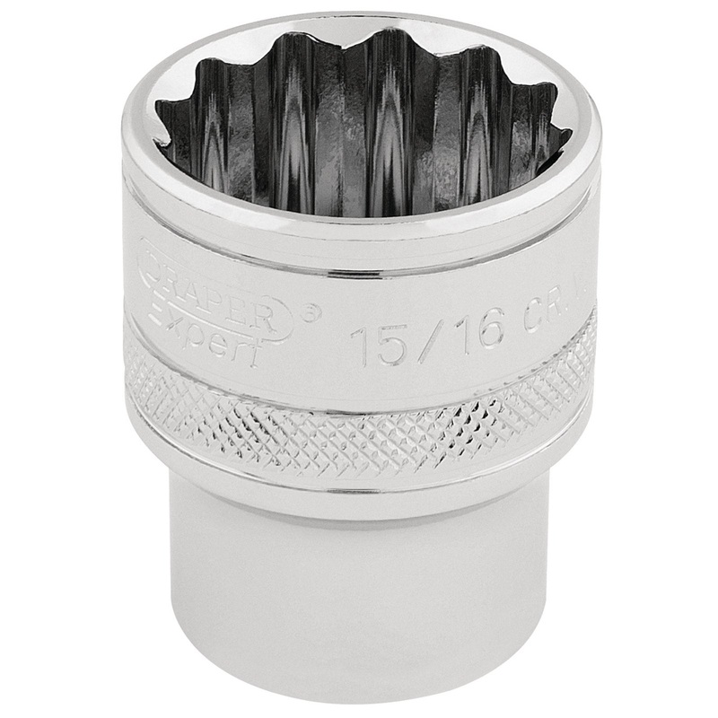 Draper Hi-Torq 12 Point Socket, 1/2" Sq. Dr., 15/16" - H-AF/B