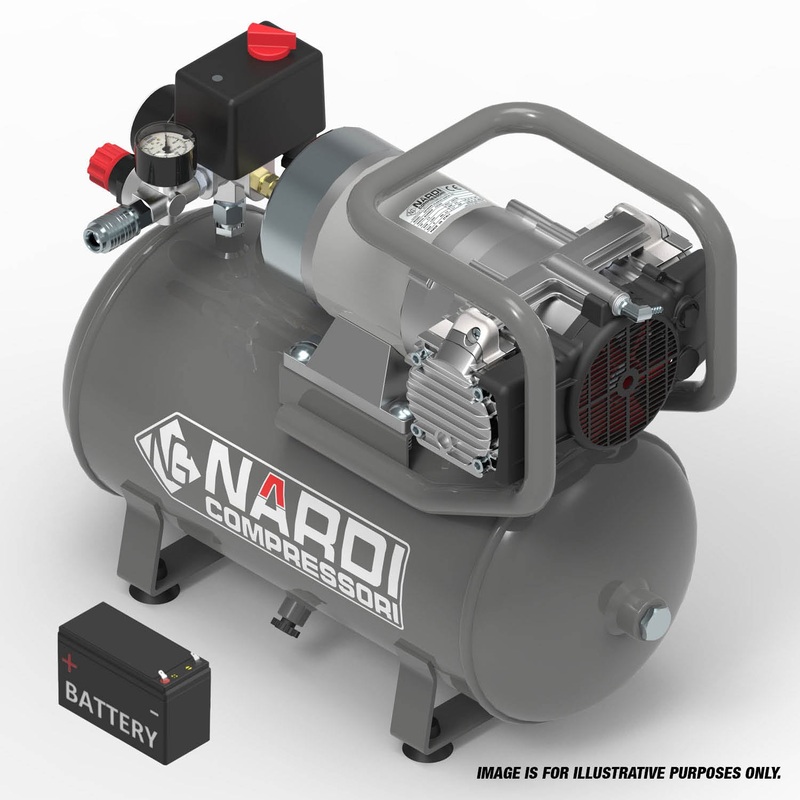 NARDI ESPRIT 3 24v 15ltr Compressor  Oil-Free, Portable | SIP-ESP1550024