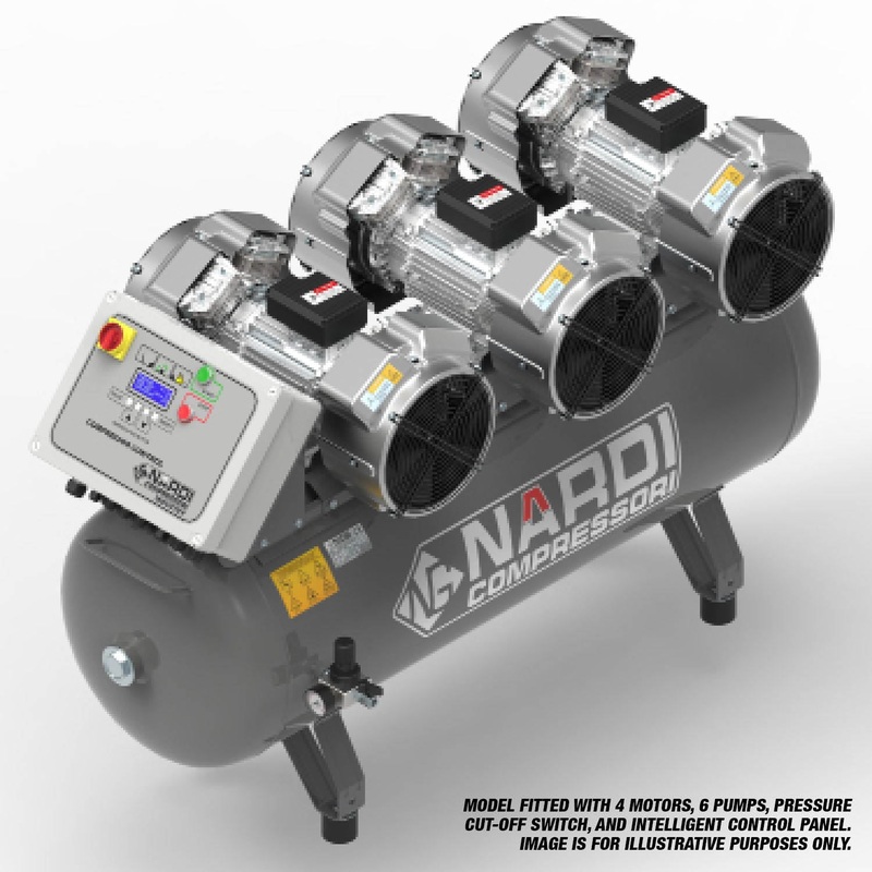 NARDI EXTREME MP 9HP 270ltr Compressor with Control Panel | SIP-EXTMP27090CP