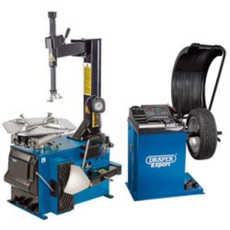 Draper Tyre Changer And Wheel Balancer Kit - TC100/WB200