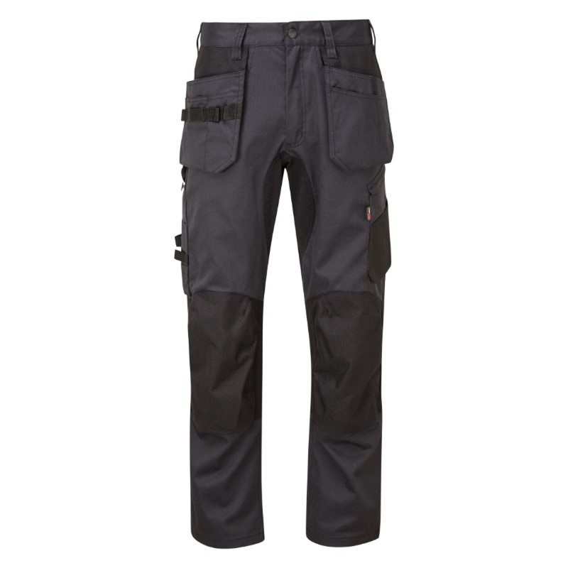 Tuffstuff X-Motion Stretch Work Trouser  Durable & Flexible Workwear | Grey/Black