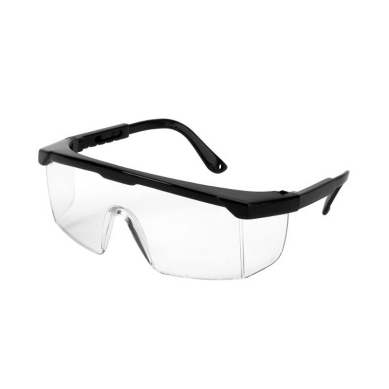 Clear Safety Glasses Adjustable Leg  Scratch-Resistant Polycarbonate Lens, Adjustable Arms & Side Shield Protection