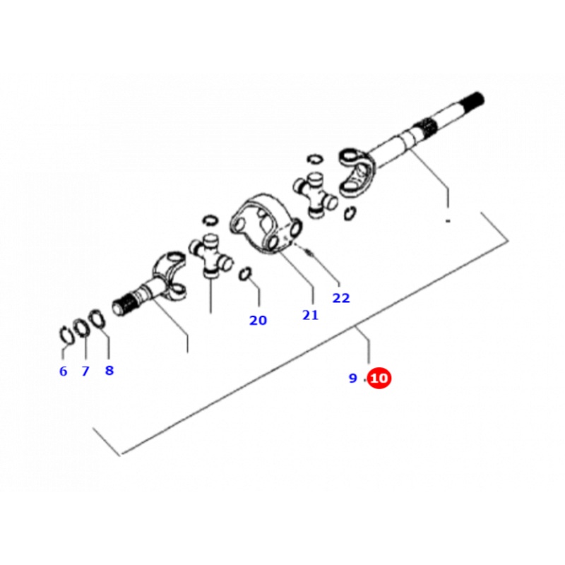 Massey Ferguson - Axle Shaft - 6222574M91