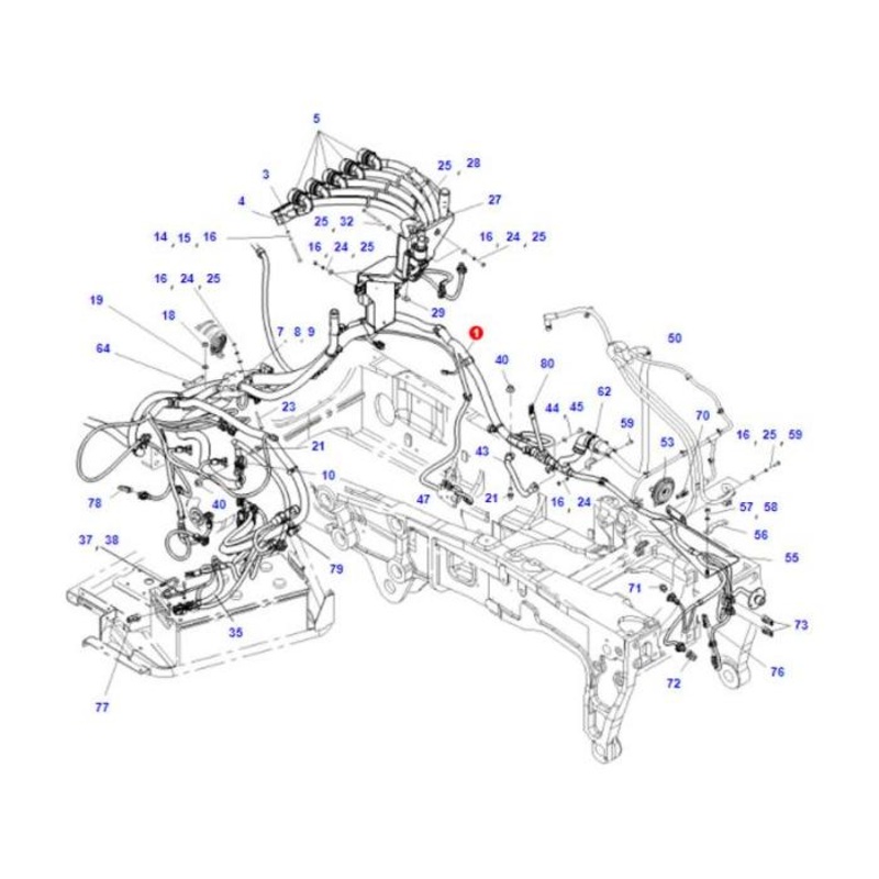 Massey Ferguson - Cable Kit - H725900040014