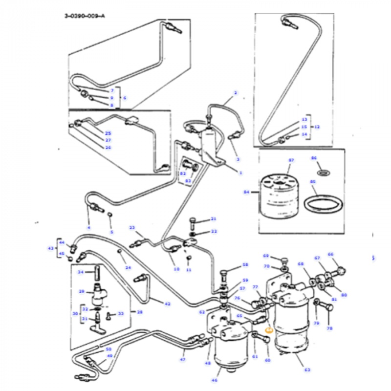 Massey Ferguson - Fuel Line - 888484M91